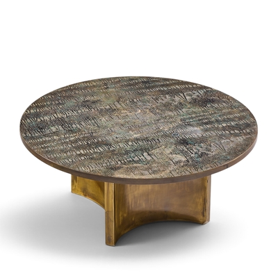 Philip and Kelvin LaVerne Philip and Kelvin LaVerne Eternal Forest Acid Etched Bronze Coffee Table