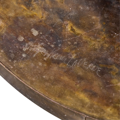 Philip and Kelvin LaVerne Philip and Kelvin LaVerne Etruscan Spiral Acid Etched Bronze Dining Table
