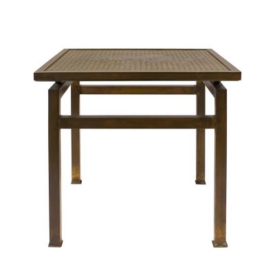 Philip and Kelvin LaVerne Philip and Kelvin LaVerne Kuan Su Side Table with Floral Motif 1960s Signed 