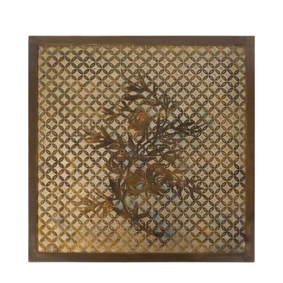 Philip and Kelvin LaVerne Philip and Kelvin LaVerne Kuan Su Side Table with Floral Motif 1960s Signed 