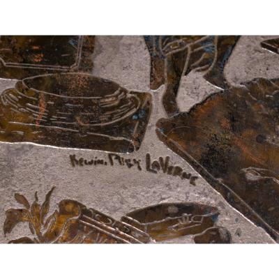 Philip and Kelvin LaVerne Philip and Kelvin LaVerne Magnificent Odyssey Coffee Table 1960s Signed