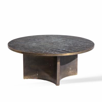 Philip and Kelvin LaVerne Philip and Kelvin LaVerne Mid Century Eternal Forest Bronze Coffee Table