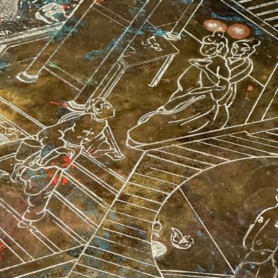 Philip and Kelvin LaVerne Philip and Kelvin LaVerne Mid Century Modern Tao Side Tables Bronze 1960s