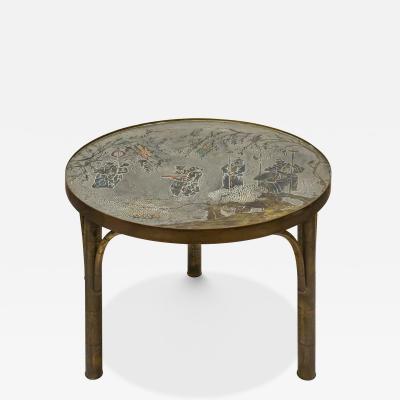 Philip and Kelvin LaVerne Philip and Kelvin LaVerne Rare Chan Side Table 1960s Signed 