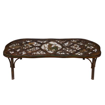 Philip and Kelvin LaVerne Philip and Kelvin LaVerne Rare Fragonard Pierced Coffee Table 1960s Signed 