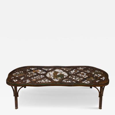 Philip and Kelvin LaVerne Philip and Kelvin LaVerne Rare Fragonard Pierced Coffee Table 1960s Signed 