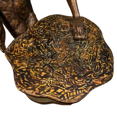 Philip and Kelvin LaVerne Philip and Kelvin LaVerne Rare Laviere Sculpture in Bronze 1960s Signed 