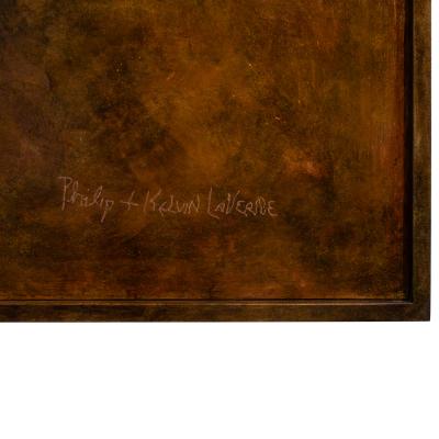 Philip and Kelvin LaVerne Philip and Kelvin LaVerne Rare Pair of Large Classical Plaques 1960s Signed