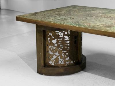 Philip and Kelvin LaVerne Philip and Kelvin LaVerne Rare and Important Dining Table Bronze USA 1960s
