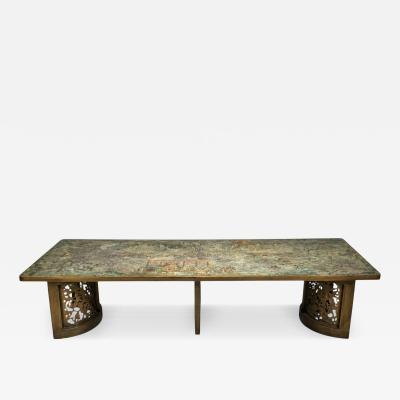 Philip and Kelvin LaVerne Philip and Kelvin LaVerne Rare and Important Dining Table Bronze USA 1960s