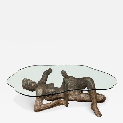 Philip and Kelvin LaVerne Philip and Kelvin LaVerne Rare and Important Figural Coffee Table 1970s Signed 