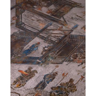 Philip and Kelvin LaVerne Philip and Kelvin LaVerne Stunning Chan Coffee Table 1960s Signed 