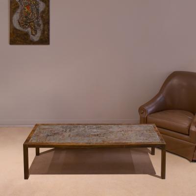 Philip and Kelvin LaVerne Philip and Kelvin LaVerne Stunning Spring Festival Coffee Table 1960s Signed 