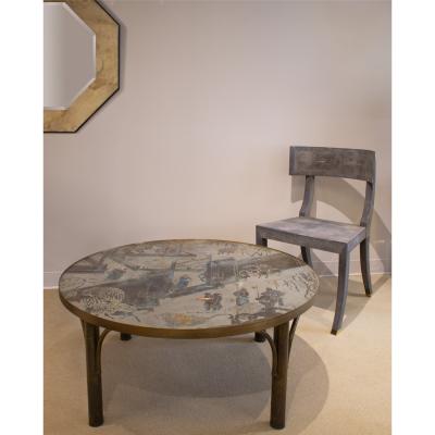 Philip and Kelvin LaVerne Philip and Kelvin LaVerne Superb Chan Coffee Table 1960s Signed 