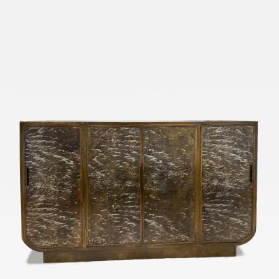 Philip and Kelvin LaVerne Philip and Kelvin LaVerne Very Rare and Important Waves Cabinet 1960s Signed 