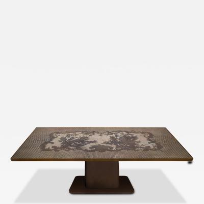 Philip and Kelvin LaVerne Philip and Kelvin Laverne Unique Chinois Table 1960s Signed 
