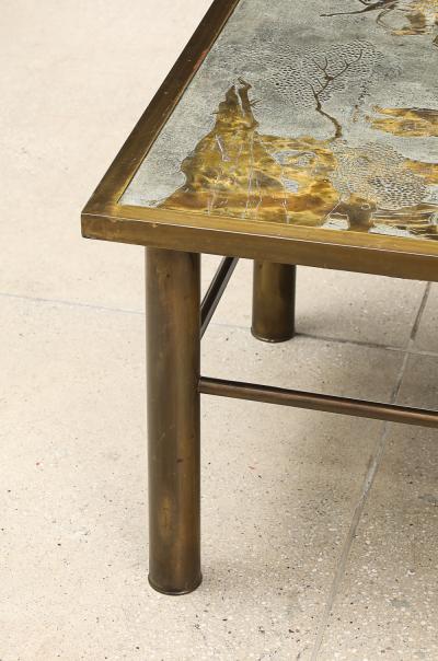 Philip and Kelvin LaVerne Rare Chan Cocktail Table by Philip Kelvin LaVerne