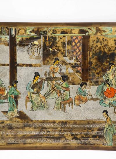 Philip and Kelvin LaVerne Rare Chin Ying Wall Plaque by Philip and Kelvin LaVerne