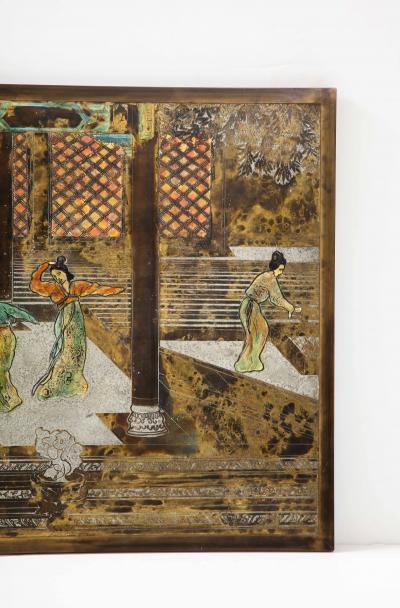 Philip and Kelvin LaVerne Rare Chin Ying Wall Plaque by Philip and Kelvin LaVerne