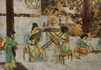 Philip and Kelvin LaVerne Rare Chin Ying Wall Plaque by Philip and Kelvin LaVerne