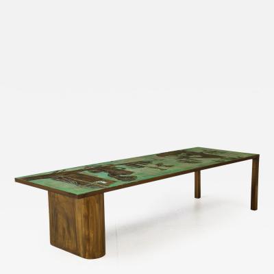 Philip and Kelvin LaVerne Rare Cocktail Table by Philip Kelvin LaVerne