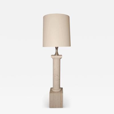 Philippe Barbier Large column lamp by Philippe Barbier Maison Barbier France circa 1960 1970