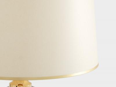 Philippe Barbier Philippe Barbier pair of large ceramic and brass table lamps 1970s