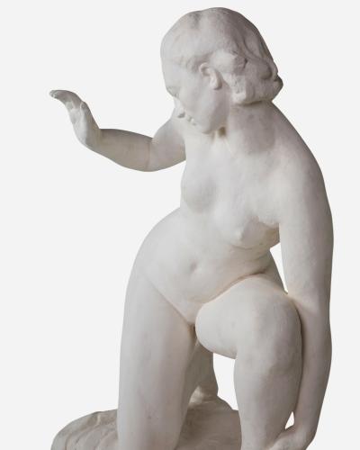 Philippe Besnard Le refus original plaster sculpture by Philippe Besnard Paris France 1937