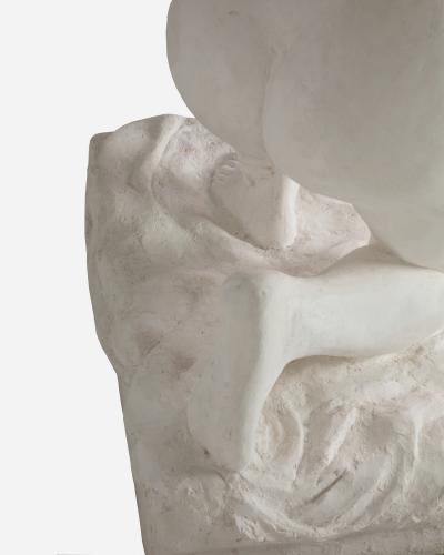 Philippe Besnard Le refus original plaster sculpture by Philippe Besnard Paris France 1937