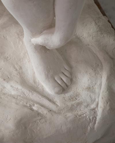 Philippe Besnard Le refus original plaster sculpture by Philippe Besnard Paris France 1937