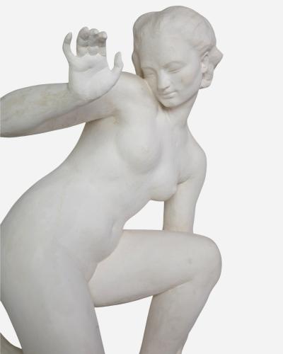 Philippe Besnard Le refus original plaster sculpture by Philippe Besnard Paris France 1937