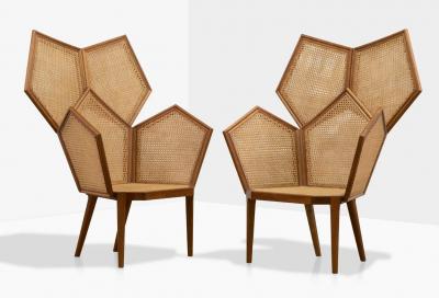 Philippe Bestenheider Pair Philippe Bestenheider Lui 5 A Armchairs