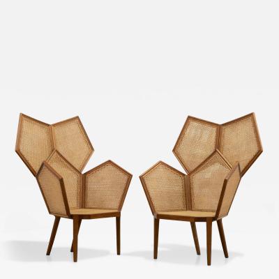 Philippe Bestenheider Pair Philippe Bestenheider Lui 5 A Armchairs