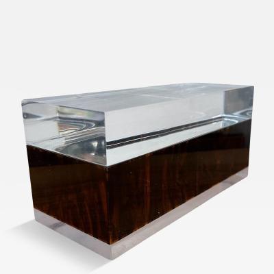 Philippe Cheverny Lucite and Tortoise shell Trinket Box by Philippe Cheverny Hollywood Regency