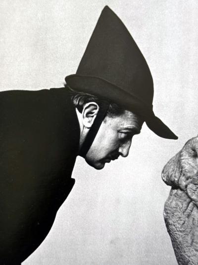 Philippe Halsman Editioned Photograph Dal with Rhinoceros by Philippe Halsman