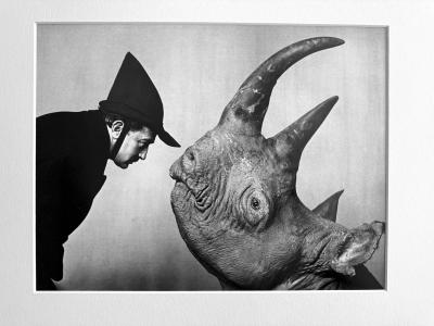 Philippe Halsman Editioned Photograph Dal with Rhinoceros by Philippe Halsman