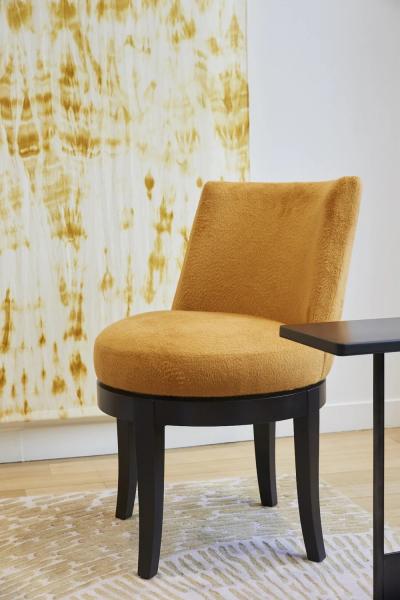 Philippe Hurel Cardinal Swiveling Dining Chair by Philippe Hurel