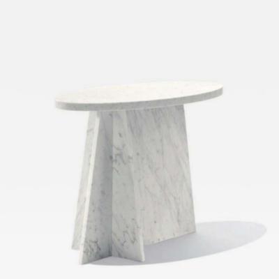 Philippe Hurel Kinna II Occasional Table in White Marble by Philppe Hurel