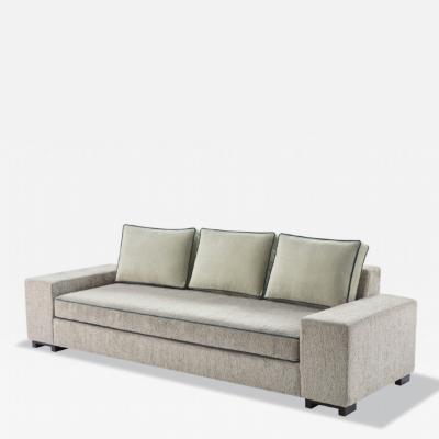 Philippe Hurel Randolph Sofa with Curved Back by Philippe Hurel