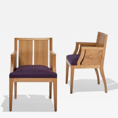 Philippe Hurel Wallis Arm Dining Chair by Philippe Hurel