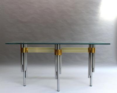 Philippe Jean Fine French 1970s Sofa Table Console by Philippe Jean