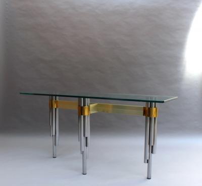 Philippe Jean Fine French 1970s Sofa Table Console by Philippe Jean