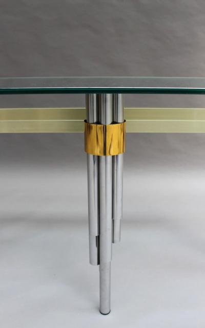 Philippe Jean Fine French 1970s Sofa Table Console by Philippe Jean