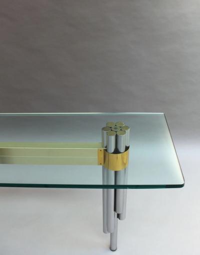 Philippe Jean Fine French 1970s Sofa Table Console by Philippe Jean
