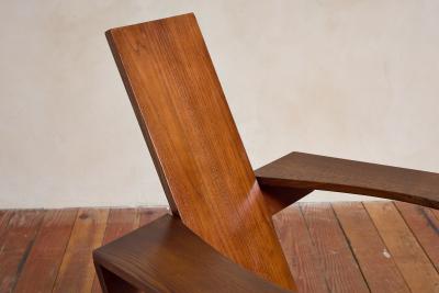 Philippe Parent Pair of Constructivist Armchairs by Philippe Parent