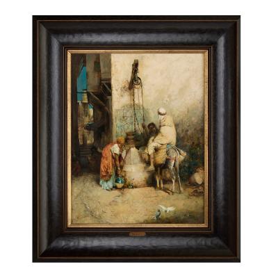 Philippe Pavy Pair of Orientalist Oil Paintings by Philippe Eug ne Pavy By Pavy