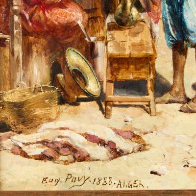 Philippe Pavy Pair of Orientalist Oil Paintings by Philippe Eug ne Pavy By Pavy