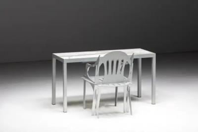 Philippe Starck Carrara Marble Console Table by Philippe Starck France 1990s
