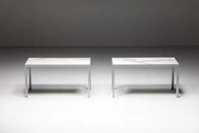 Philippe Starck Carrara Marble Console Table by Philippe Starck France 1990s