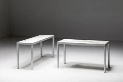 Philippe Starck Carrara Marble Console Table by Philippe Starck France 1990s